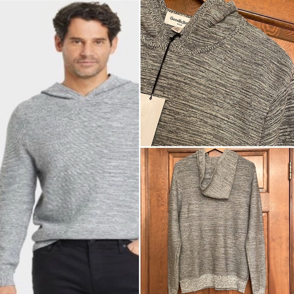 Target Goodfellow & Co. Hooded Standard Fit Pullover Sweater - Gray